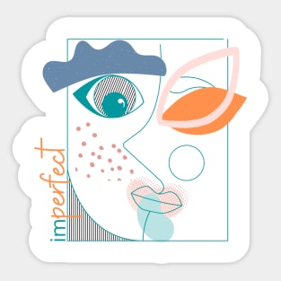 That Girl imPERFECT Abstract Sticker